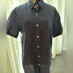 Men’s seersucker short sleeved oxford shirt